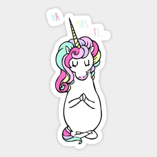 NAMASTE Unicorn Sticker